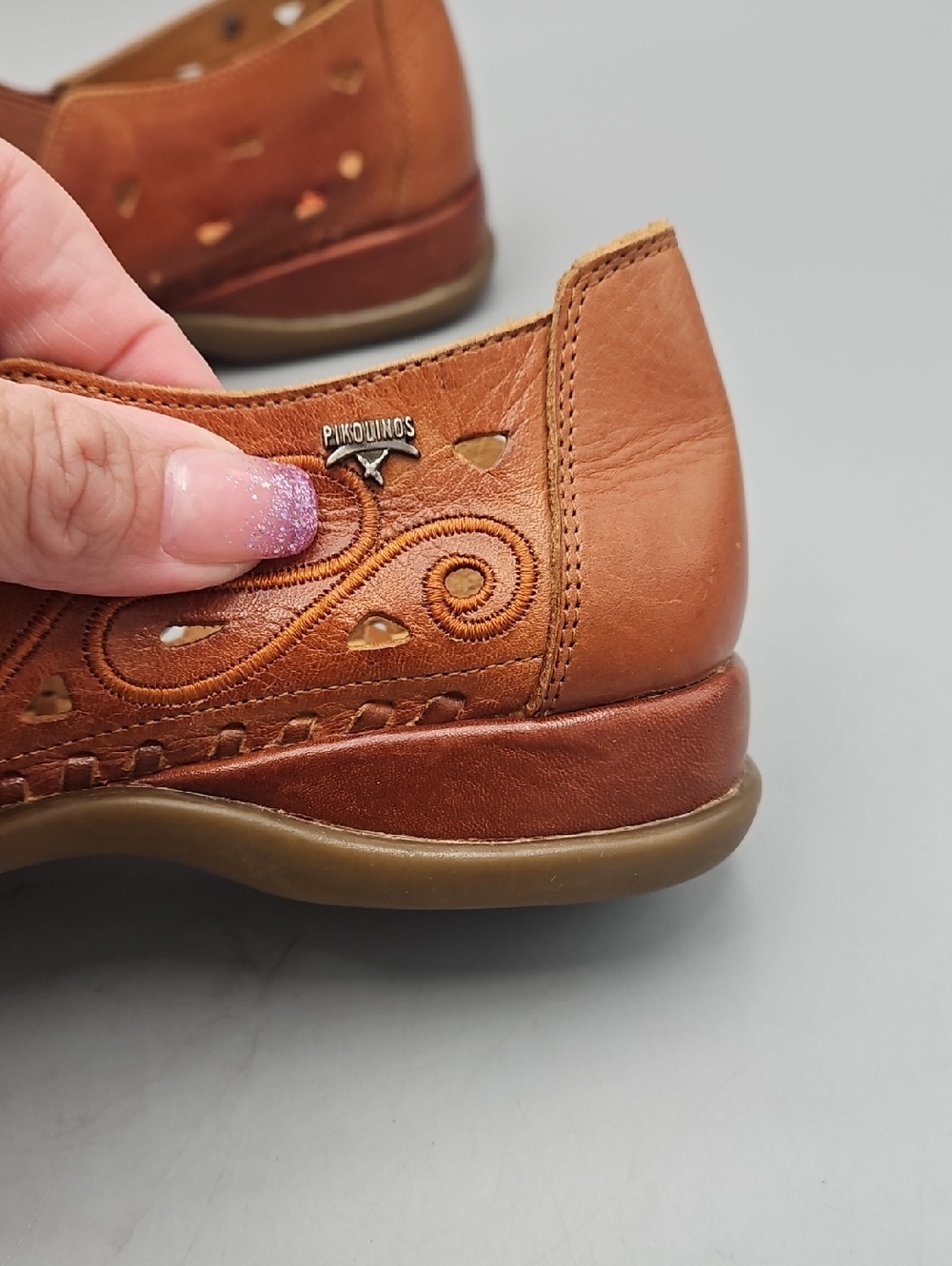 Pikolinos Jerez Leather Moccasins Women 38 US 8 - Picture 8 of 12
